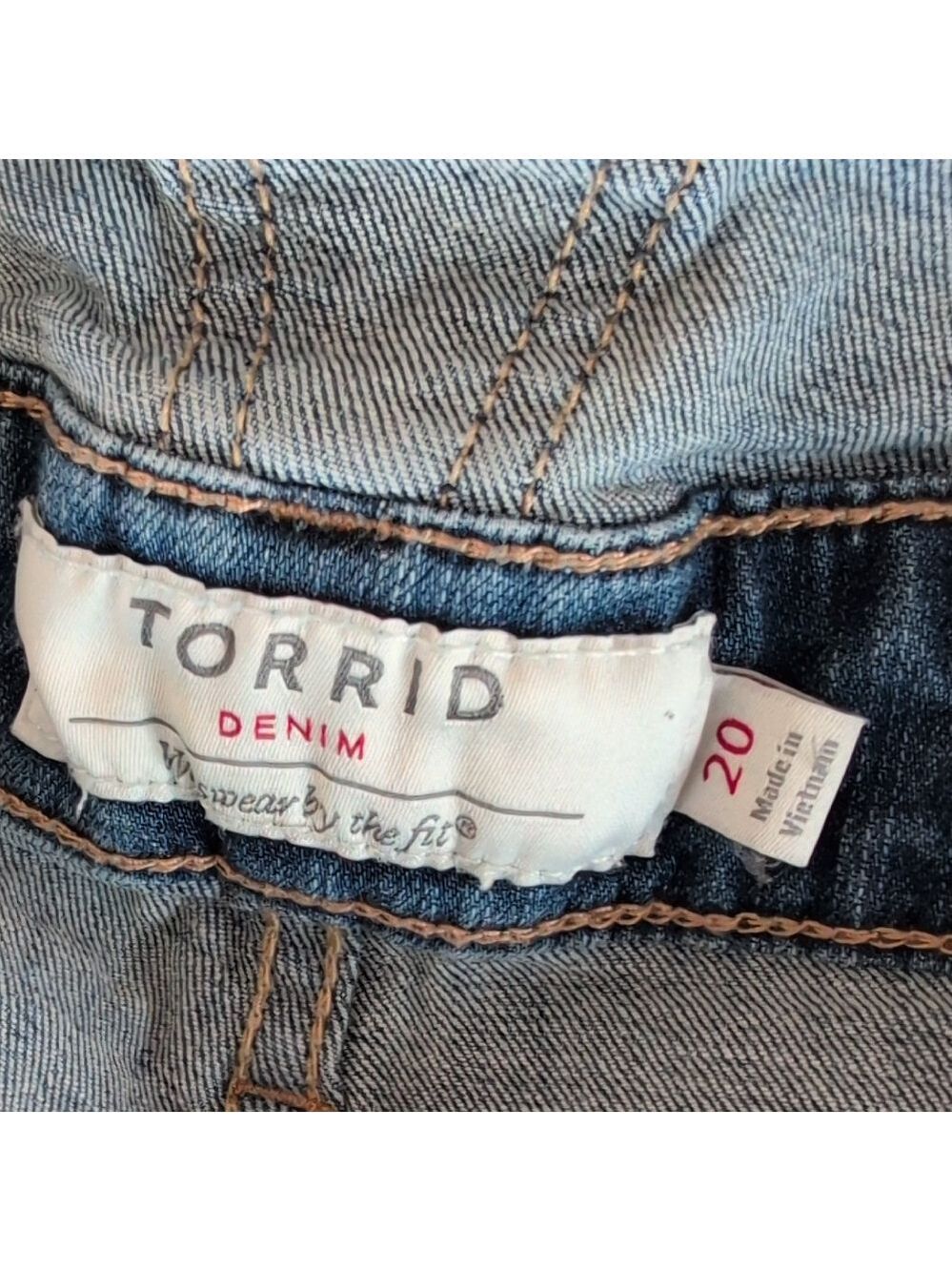 Torrid Classic Blue Women's Denim Jeans Overalls 20 C212 - Picture 8 of 10